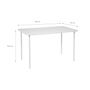 Voir la diapositive 4 : SWEEEK Table de jardin métal 4 places, Amelia L 120 x 70 x 72,5cm