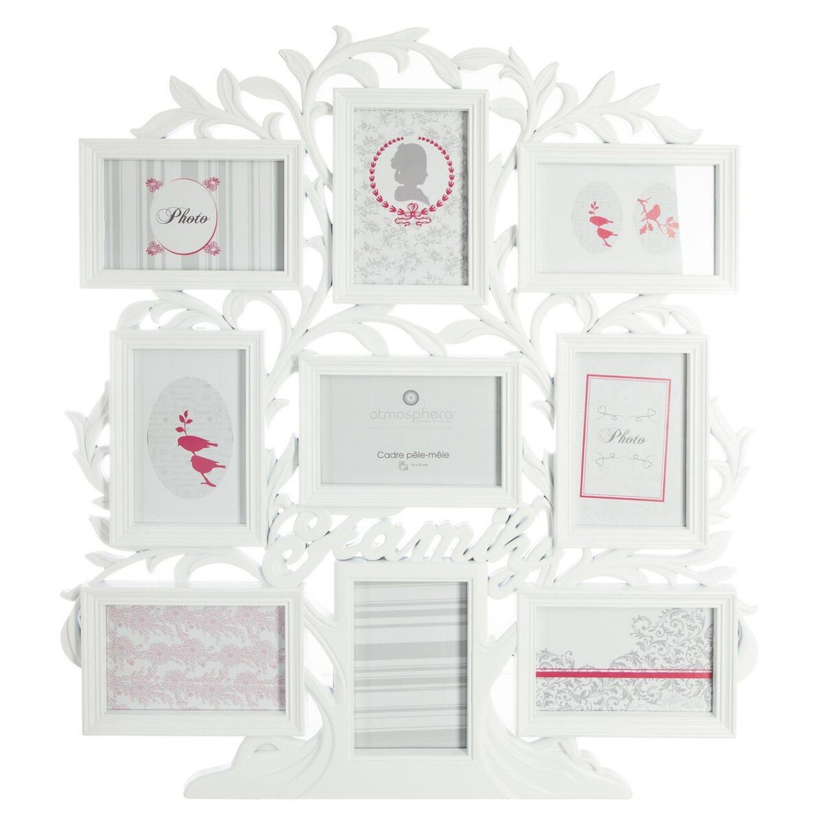 ATMOSPHERA Pêle-mêle 9 Photos Arbre - 53 x 60 cm