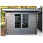 Voir la diapositive 1 : GREEN OUTSIDE Abri de jardin bois - Toit plat - 7,4m² - ISALO