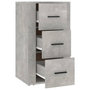 Voir la diapositive 4 : VIDAXL Buffet Gris beton 40x33x70 cm Bois d'ingenierie