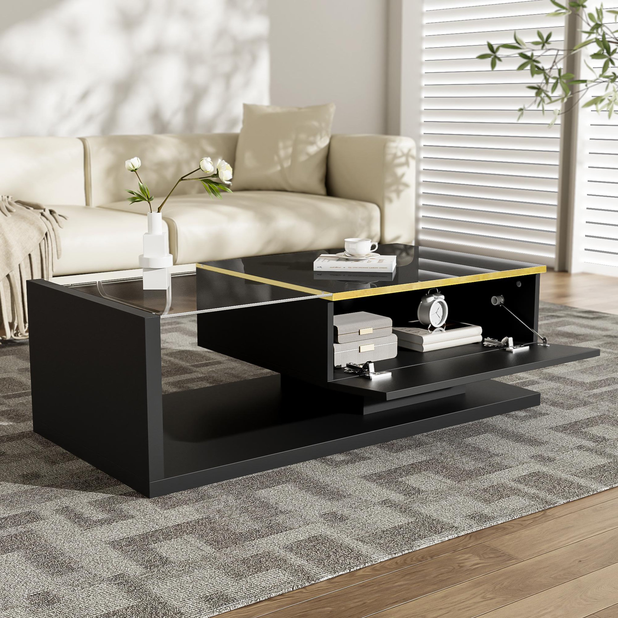 Voir la diapositive 5 : MERAX Table basse rectangulaire