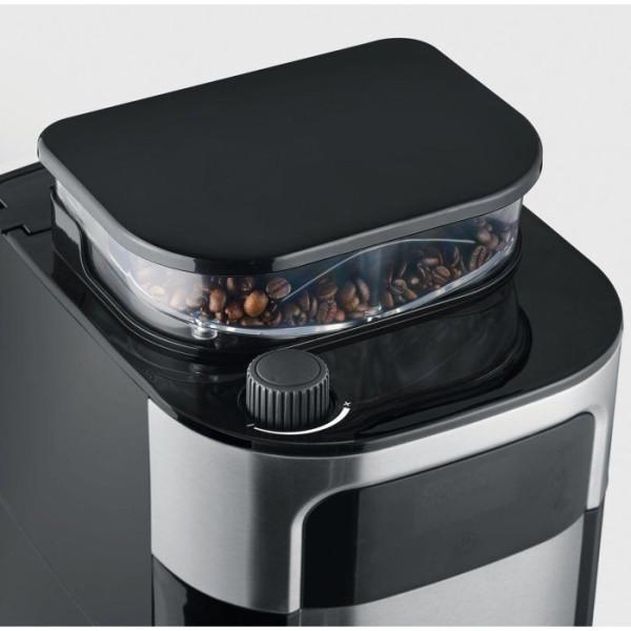 Voir la diapositive 5 : SEVERIN Machine a Cafe - Cafetiere Electrique  filtre avec broyeur intégré - SEVERIN - KA4813 -  a café écran tactile - verseuse 10 tasses - Noir/Inox