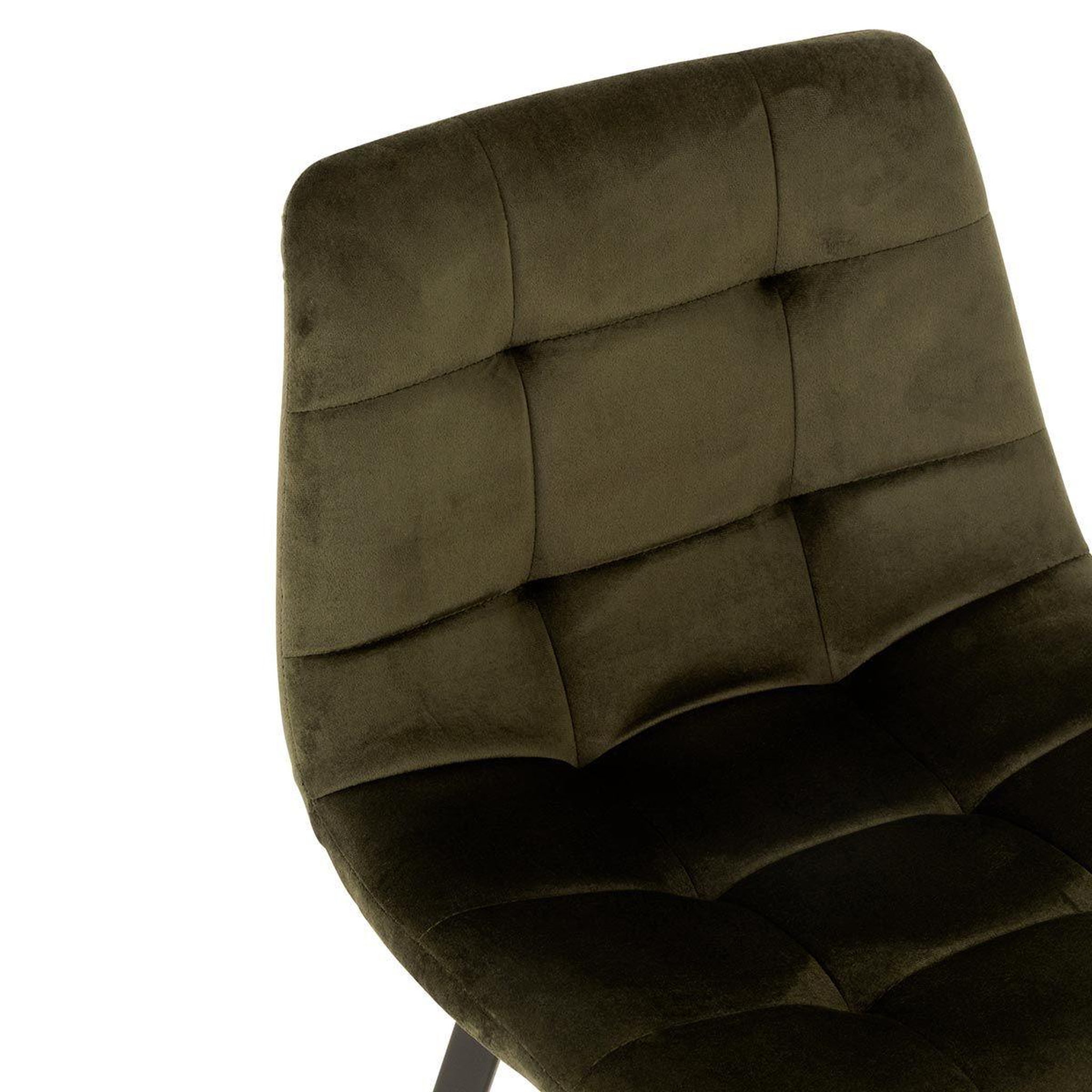 Voir la diapositive 5 : J-LINE Chaise de bar design  olivier  95cm vert foncé