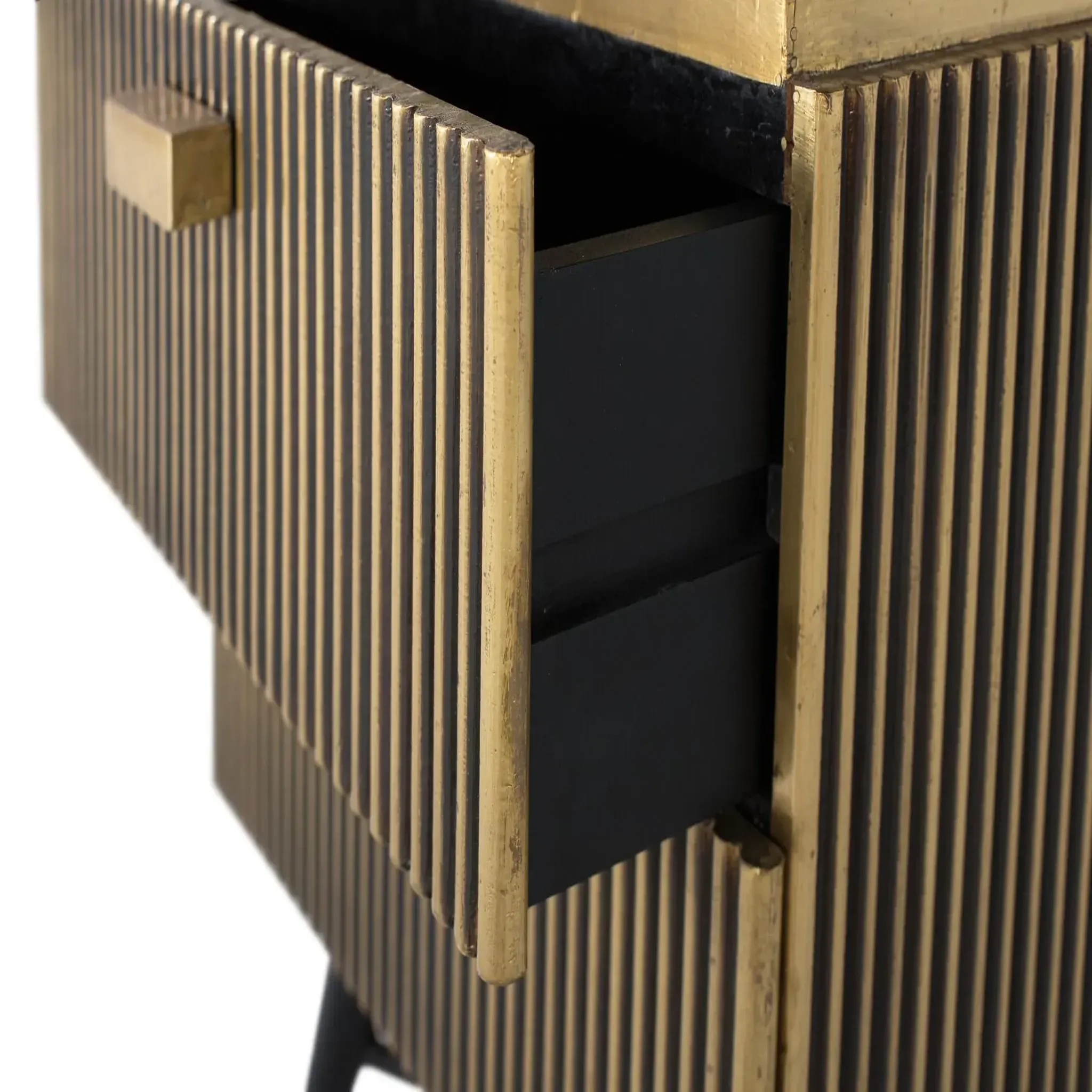 Voir la diapositive 5 : GINER Y COLOMER SL Table de chevet en bois de manguier 50 cm style classique moderne