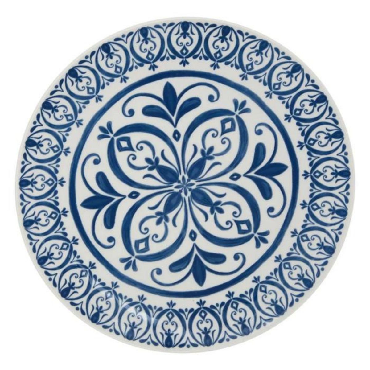 SECRET DE GOURMET Service de Table 12 Pièces  Manon  26cm Bleu