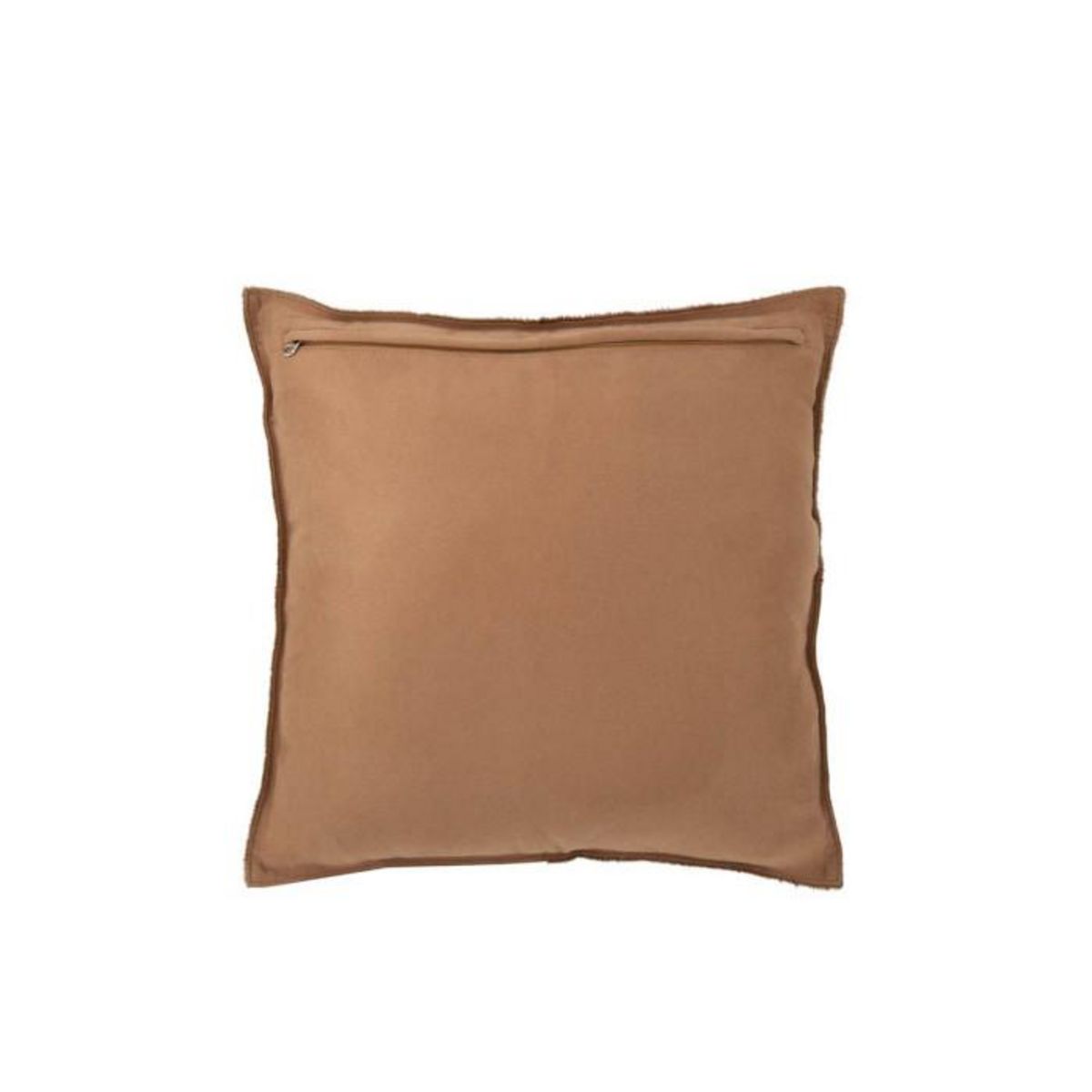 Paris Prix Coussin Effet Peau  Norbert  45x45cm Camel Foncé