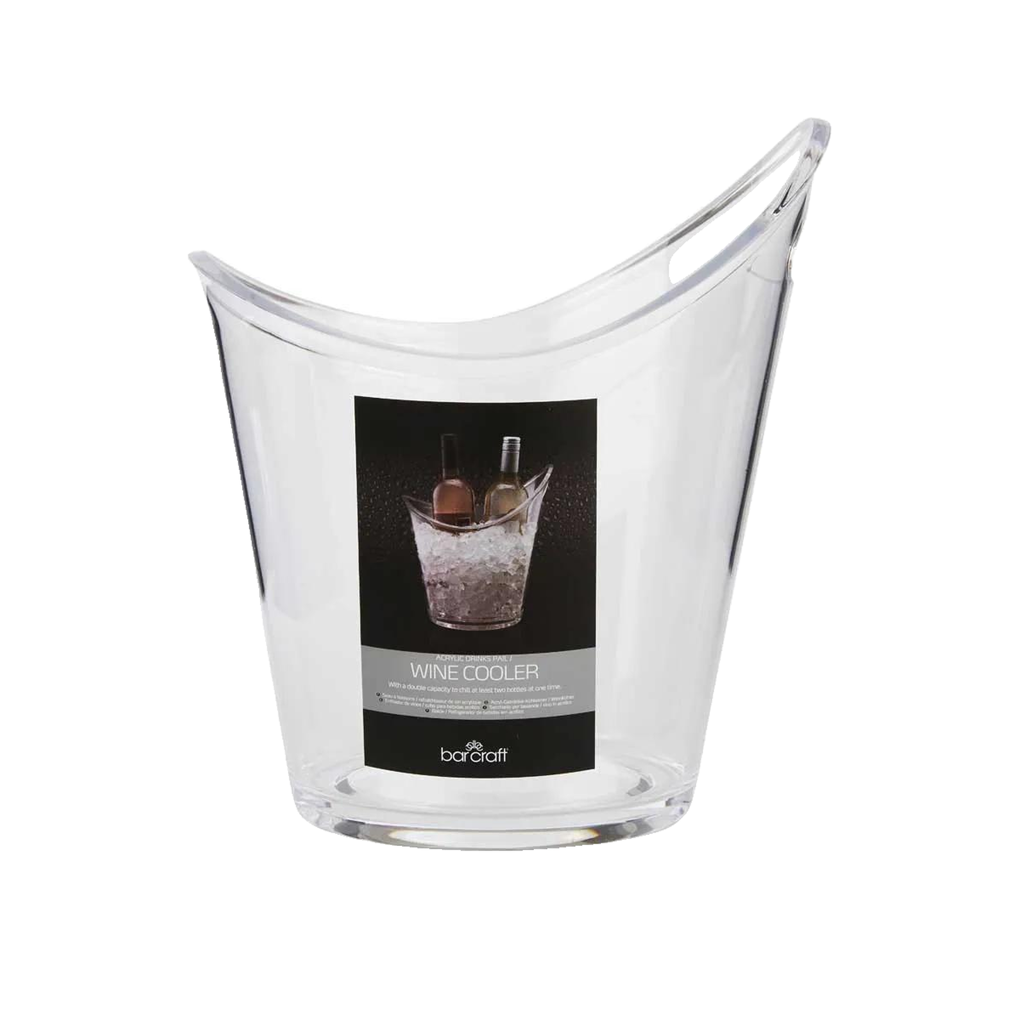 Voir la diapositive 1 : CRAFT Seau à glace Craft 10 litres acrylique transparent