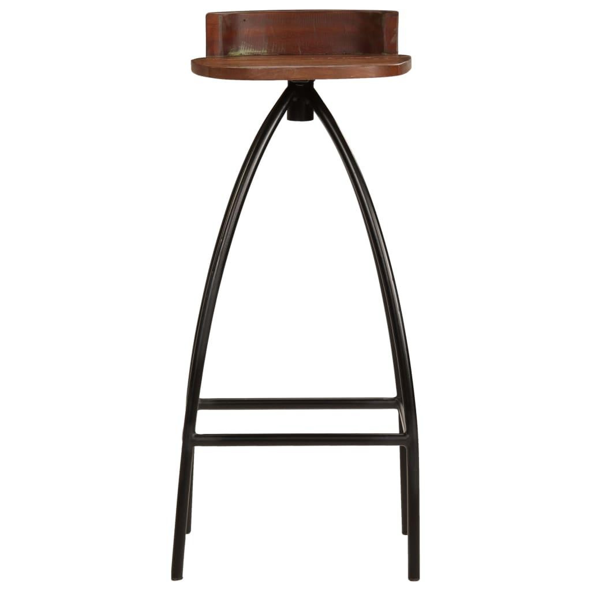 Voir la diapositive 3 : VIDAXL Tabourets de bar lot de 2 bois de recuperation massif