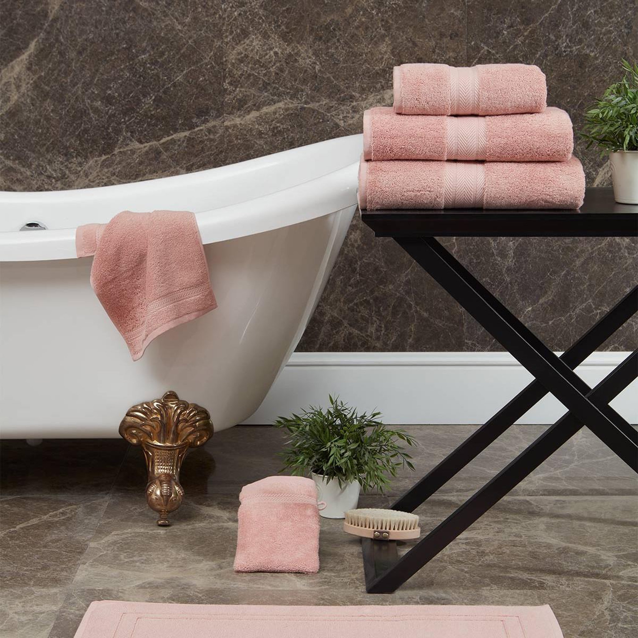Voir la diapositive 3 : Sensei Maison Drap de bain 550 g/m² LUXURY - 70x140 cm