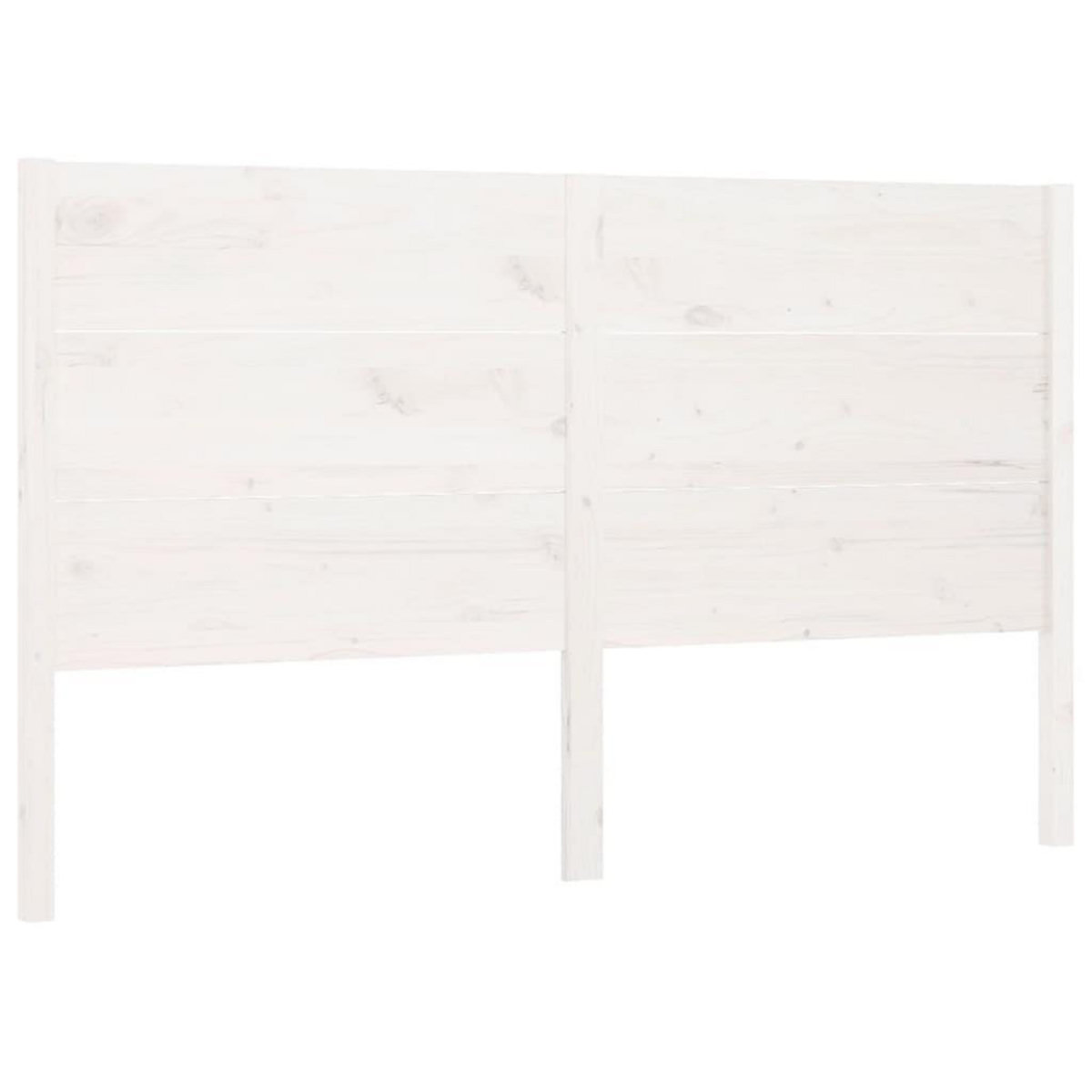 VIDAXL Tete de lit Blanc 146x4x100 cm Bois massif de pin