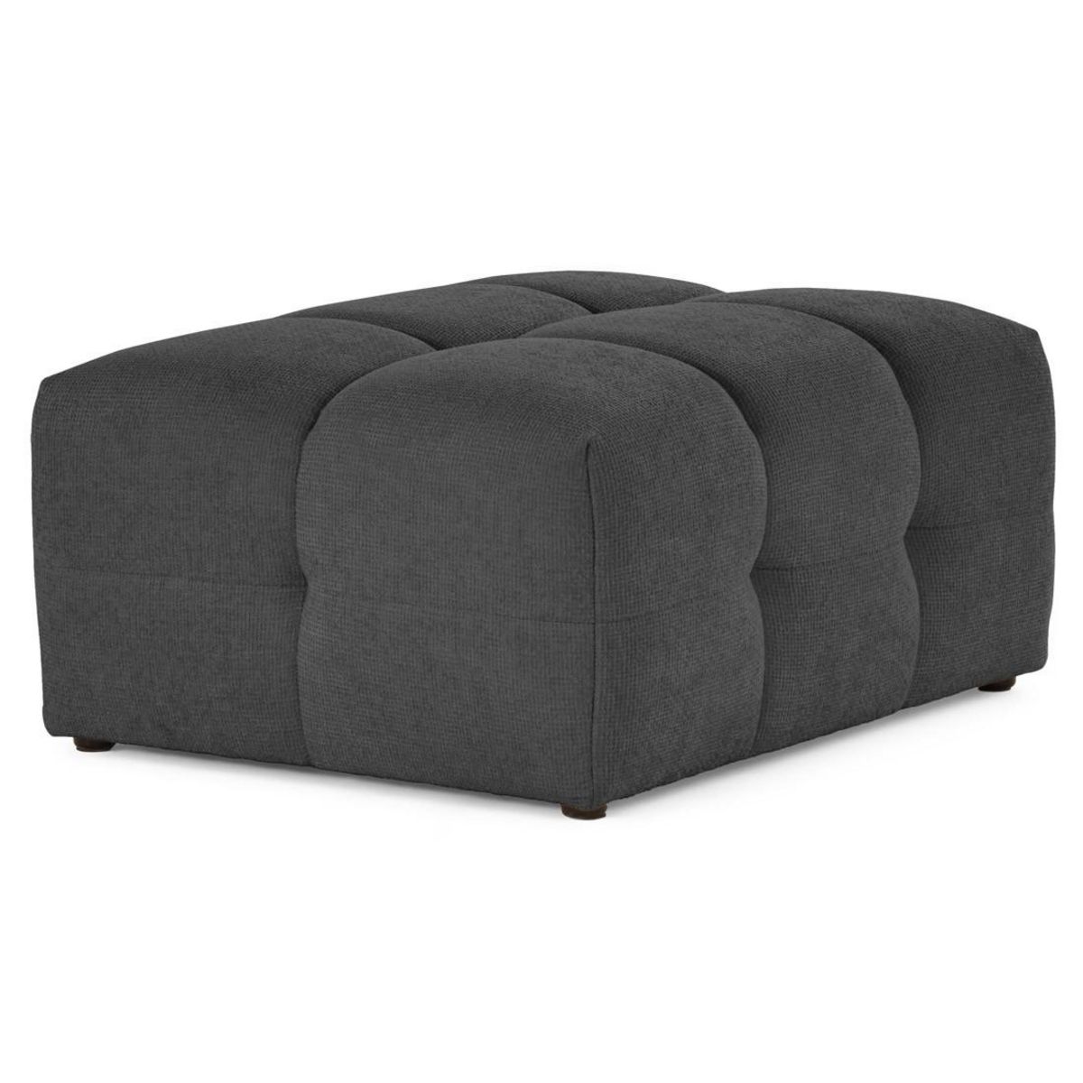 LISA DESIGN Suzano - pouf en tissu texturé