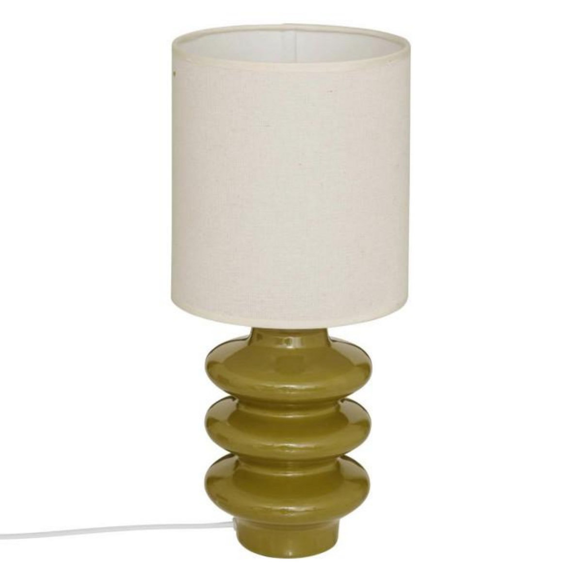 ATMOSPHERA Lampe à Poser en Céramique  Vinus  44cm Kaki