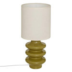 ATMOSPHERA Lampe à Poser en Céramique  Vinus  44cm Kaki