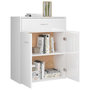 Voir la diapositive 5 : VIDAXL Buffet Blanc brillant 60x30x75 cm Bois d'ingenierie
