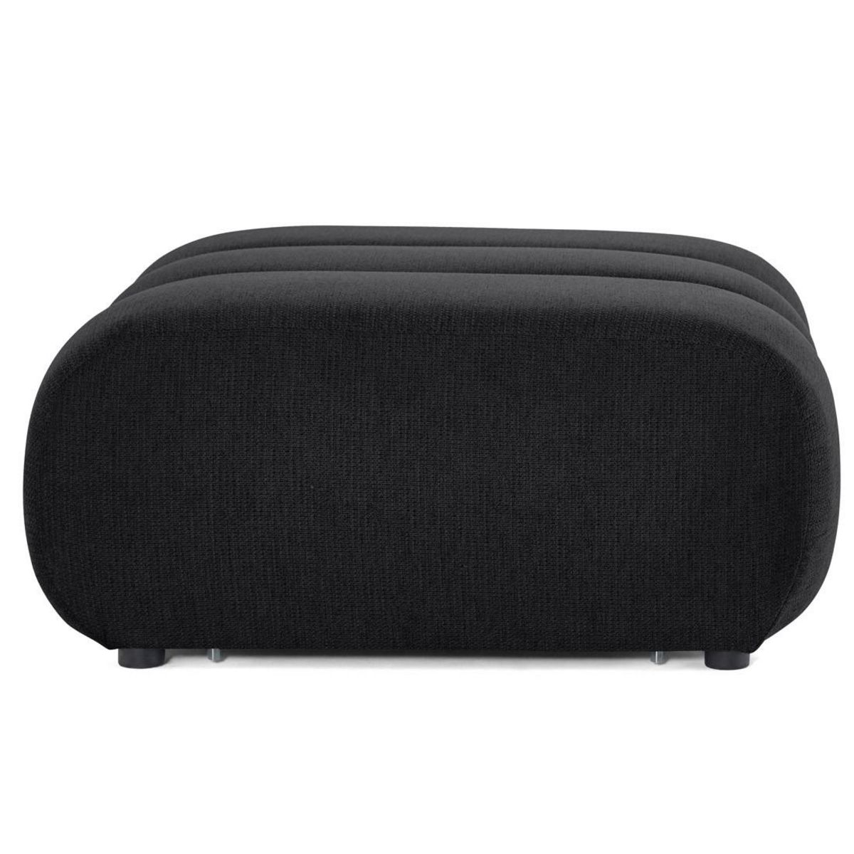 LISA DESIGN Debbie - pouf en tissu texturé