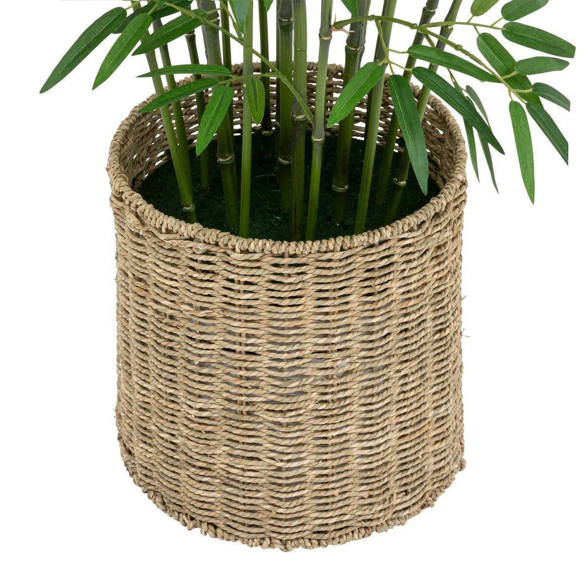 Voir la diapositive 2 : ATMOSPHERA Bambou artificiel en pot  ly  150cm vert