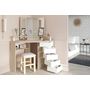 Voir la diapositive 8 : Coiffeuse d'angle 3 miroirs 5 tiroirs pivotants GIRLY