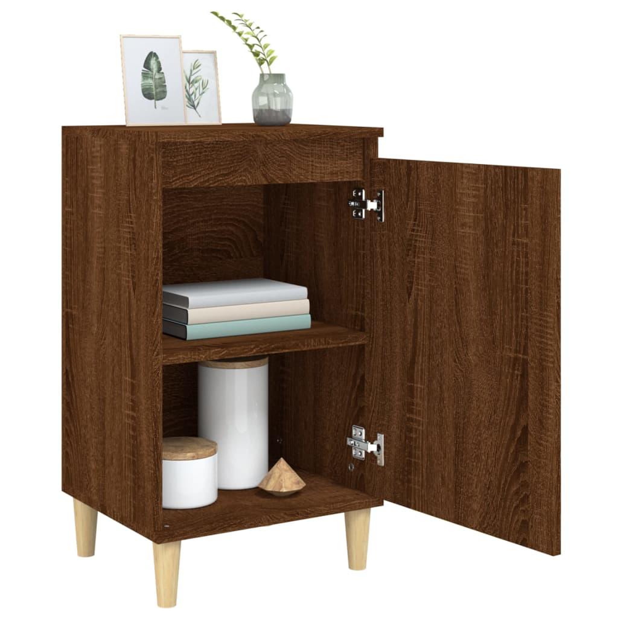 Voir la diapositive 4 : VIDAXL Tables de chevet 2pcs chene marron 40x35x70cm bois d'ingenierie