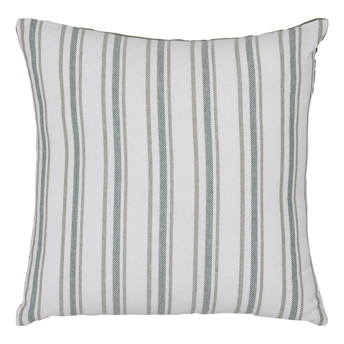 ATMOSPHERA Coussin Déco à Rayures  Groove  40x40cm Vert