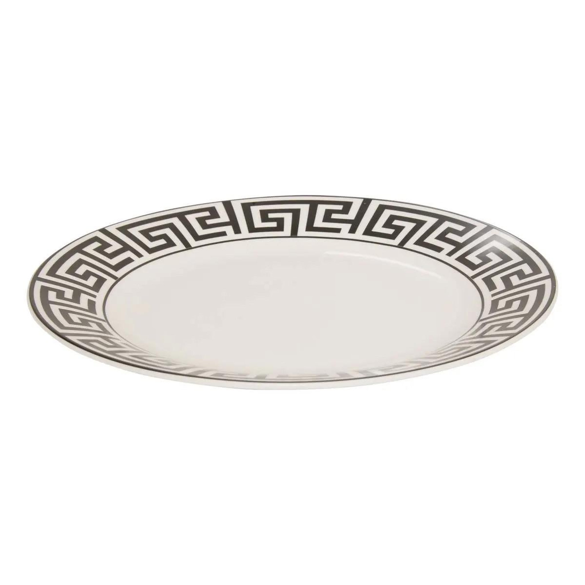 Voir la diapositive 2 : SECRET DE GOURMET Lot de 6 assiettes plates  the palm resort  26cm noir