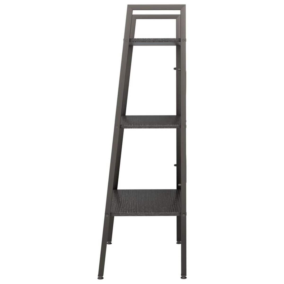 VIDAXL Etagere sur pied 3 niveaux Noir 56x35x108 cm