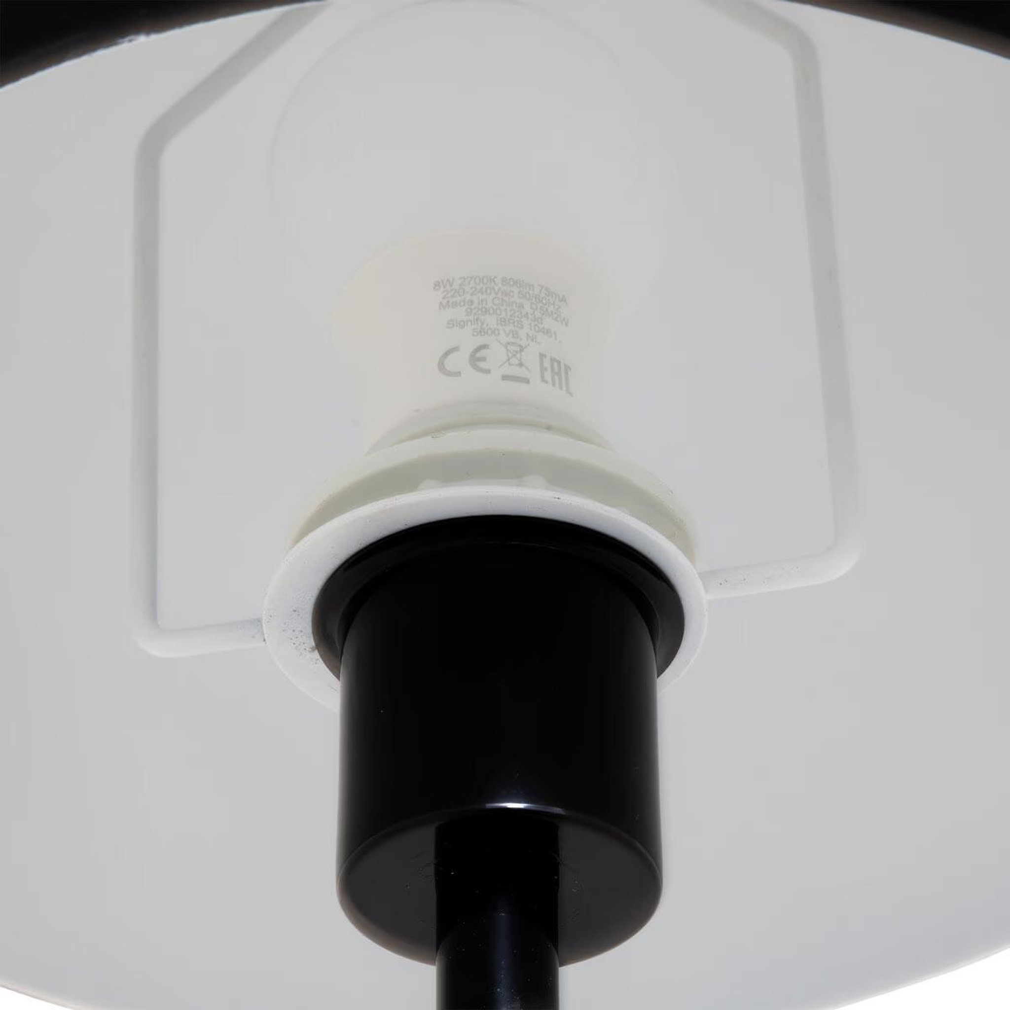 Voir la diapositive 3 : ATMOSPHERA Lampadaire droit champignon  savio  140cm noir