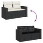 Voir la diapositive 5 : VIDAXL Salon de jardin 9 pcs avec coussins noir resine tressee