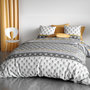 Voir la diapositive 1 : ATELIER DU COTON Housse de couette 240x220 SAKIG + 2 taies coton 57 fils