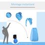 Voir la diapositive 4 : OUTSUNNY Tente de douche pliable pop-up automatique instantanée cabinet de changement camping polyester bleu