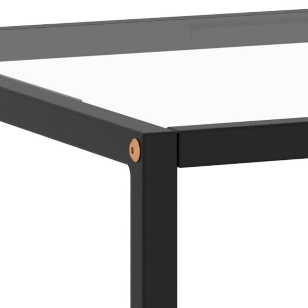 VIDAXL Table basse Noir avec verre trempe 100x50x35 cm