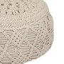 Voir la diapositive 2 : ATMOSPHERA Coussin de Sol Macramé  Palm  44cm Beige