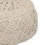 Voir la diapositive 2 : Paris Prix Coussin de Sol Macramé  Palm  44cm Beige