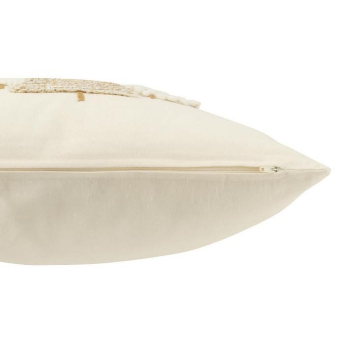 Paris Prix Coussin Déco en Relief  Sapin  45x45cm Blanc