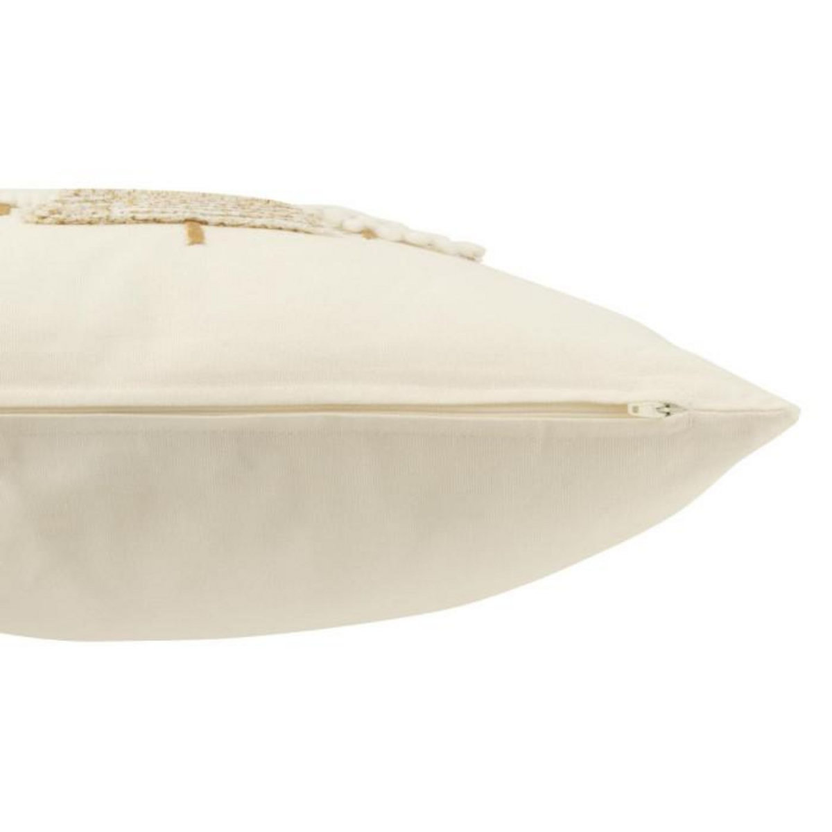 Paris Prix Coussin Déco en Relief  Sapin  45x45cm Blanc