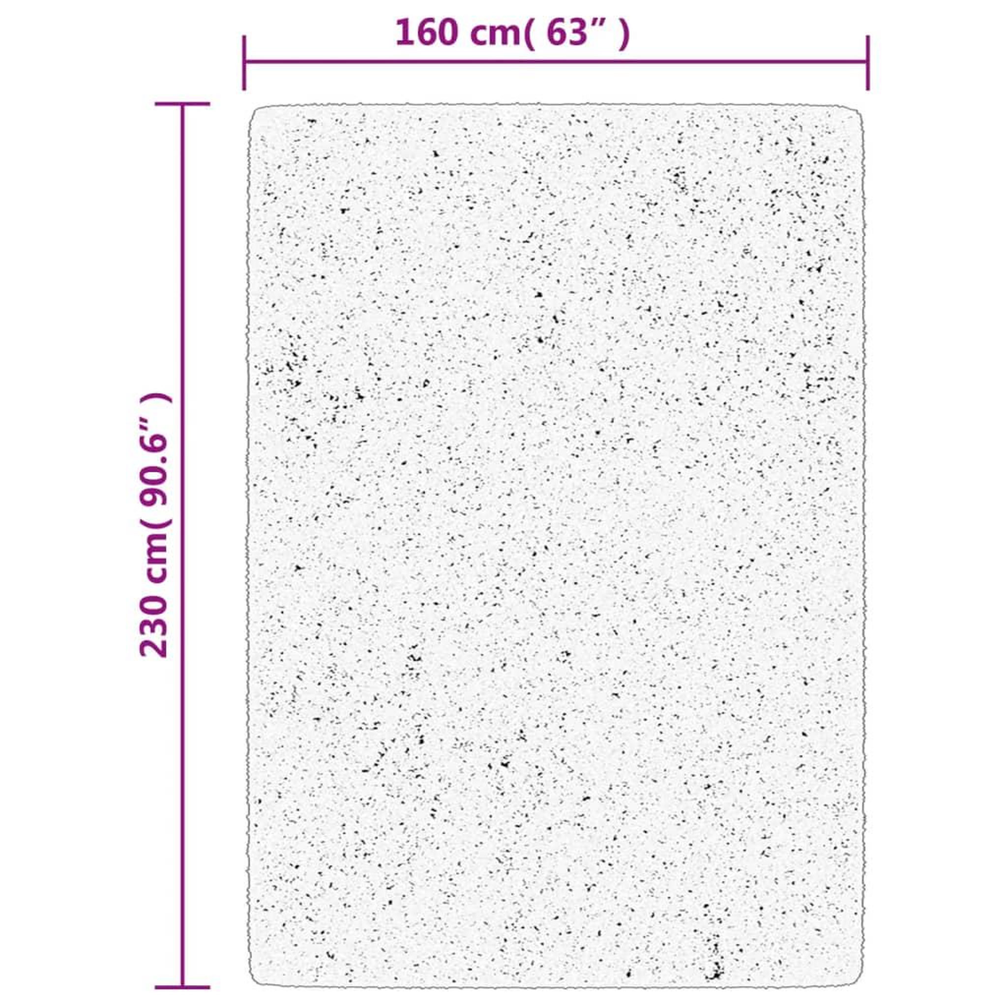 Voir la diapositive 6 : VIDAXL Tapis OVIEDO a poils courts gris 160x230 cm