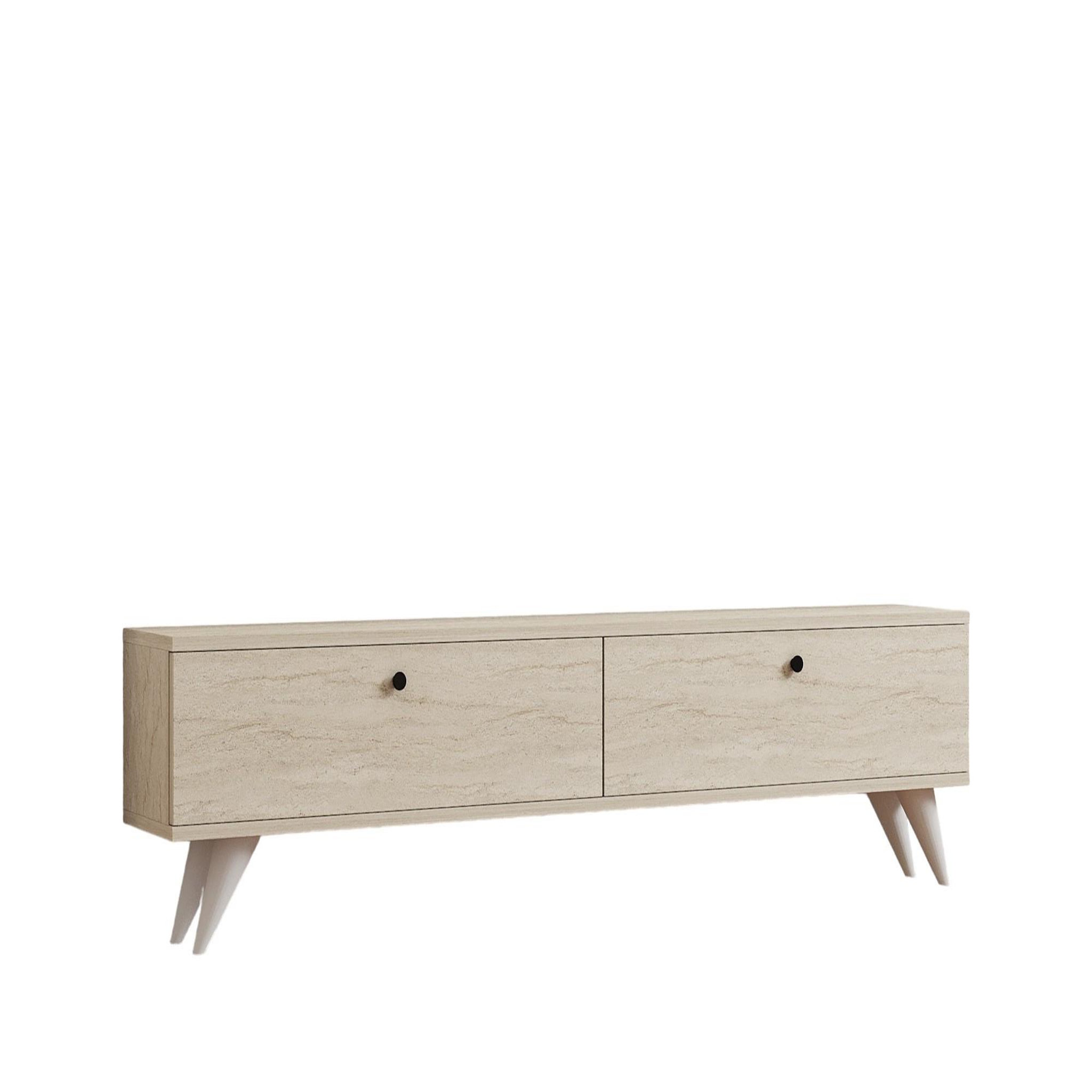 Habitat et Jardin Meuble tv en bois  parlak  - 160 x 25 x 40 cm - beige