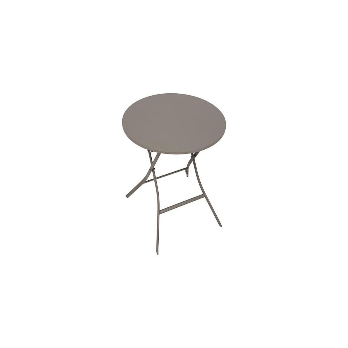 HESPERIDE Table de jardin ronde Greensboro 4 places Café- Hespéride