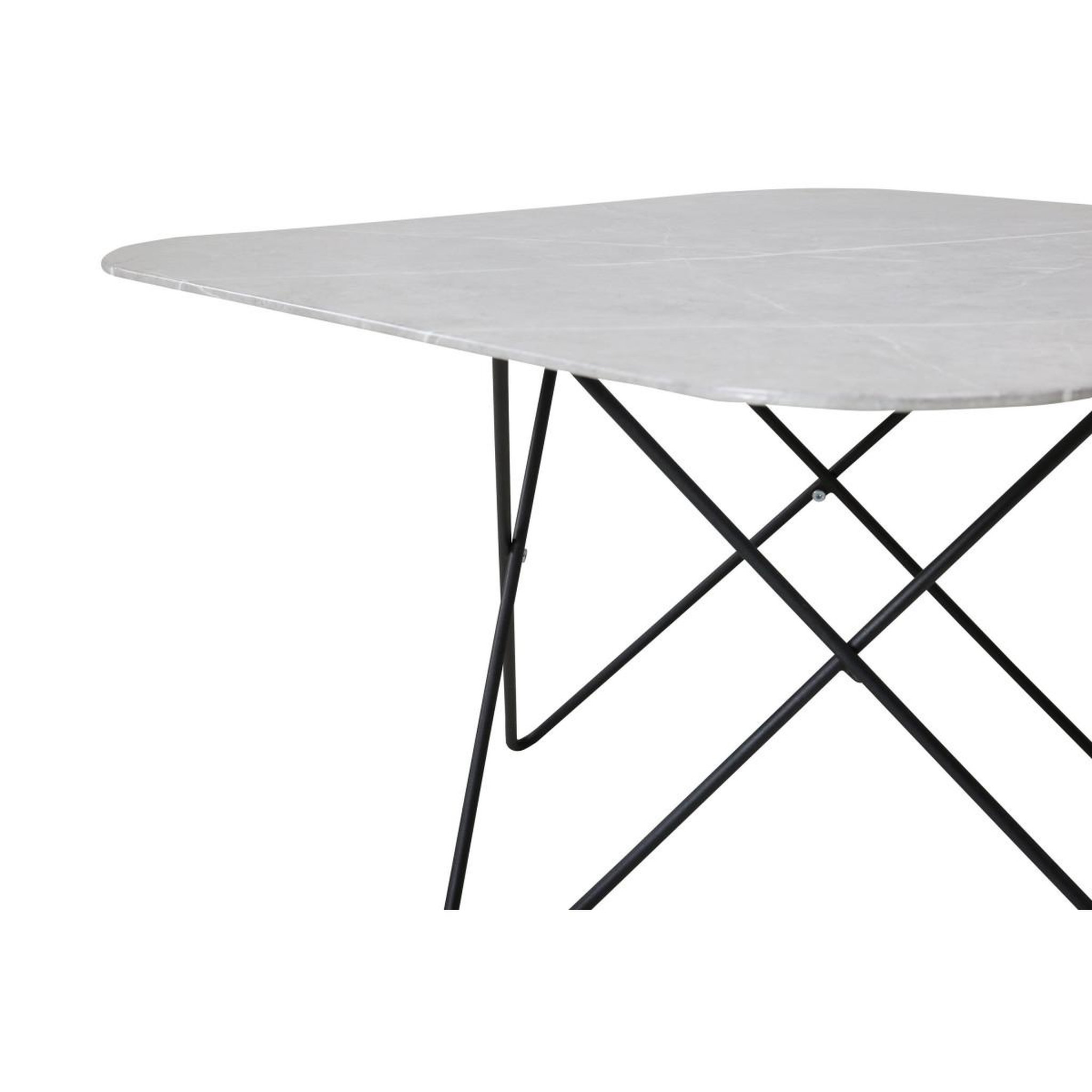 Voir la diapositive 4 : Paris Prix Table basse en verre marbré  tristar  80cm gris