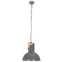VIDAXL Lampe suspendue industrielle 25 W Gris Rond Manguier 52 cm E27