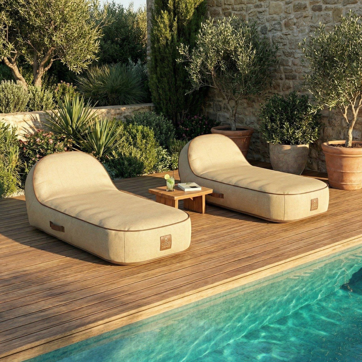 COCO LOUNGE Coco Lounge Transat gonflable PALMA - Plusieurs coloris disponibles