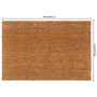 Voir la diapositive 5 : VIDAXL Tapis de porte naturel 60x90 cm fibre de coco touffete