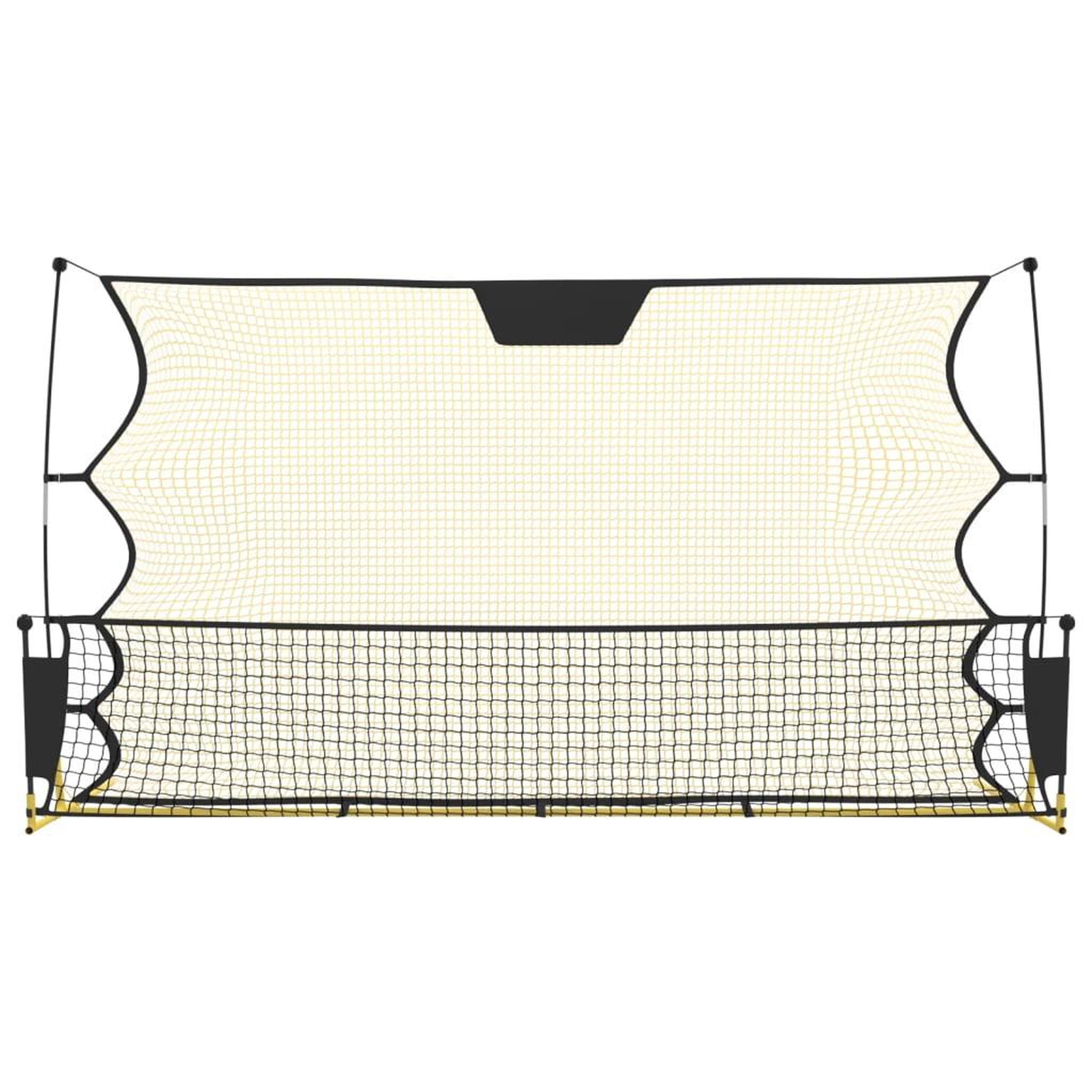 Voir la diapositive 3 : VIDAXL Filet de rebond de football noir/jaune 183x85x120 cm polyester