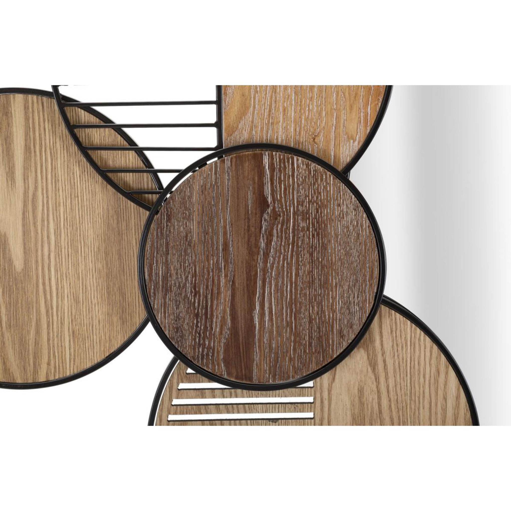 Voir la diapositive 2 : Paris Prix Miroir mural déco  woody  123cm naturel