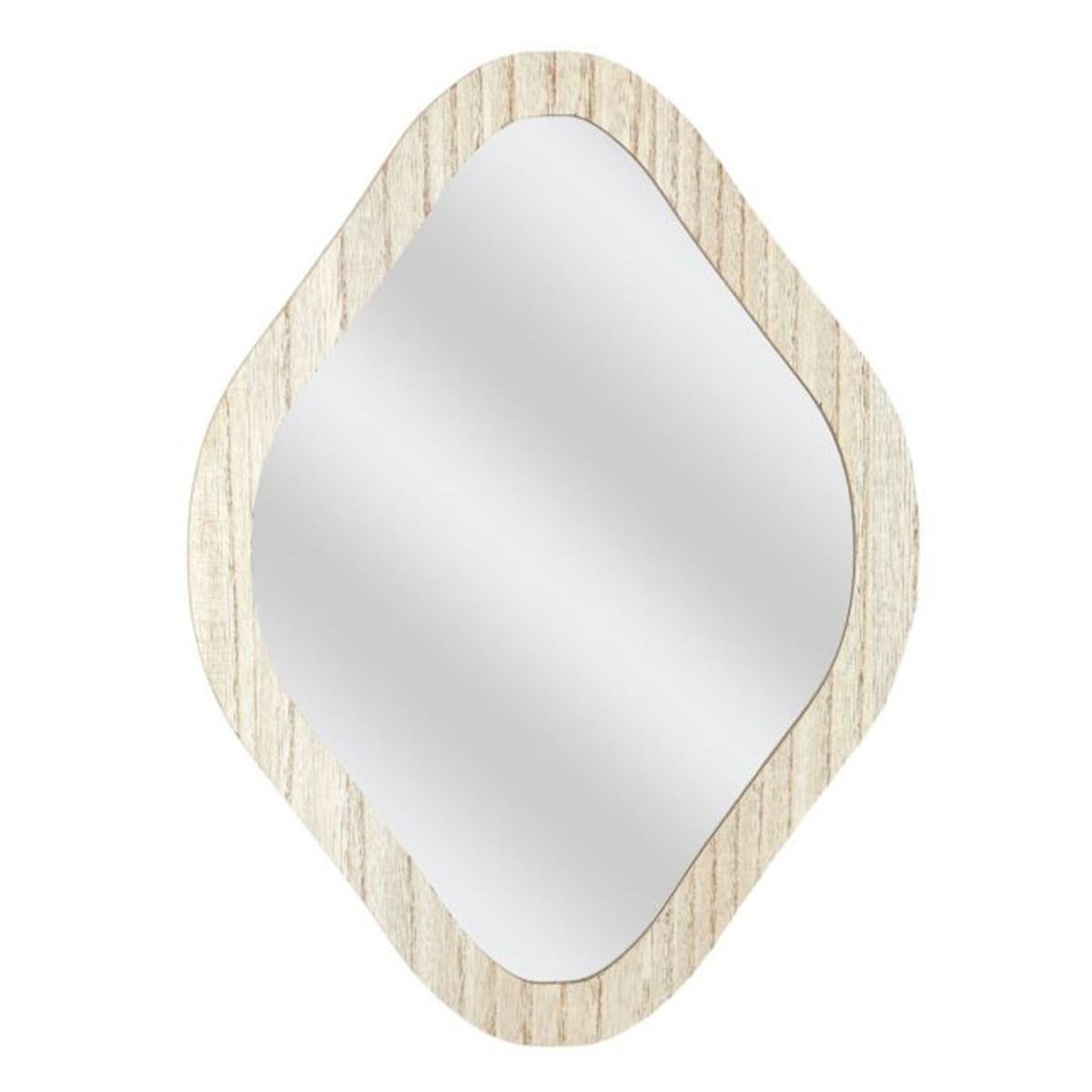 The Home Deco Factory Miroir Déco Losange  Elio  34cm Naturel
