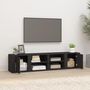 Voir la diapositive 3 : VIDAXL Meubles TV 2 pcs Noir 80x31,5x36 cm Bois d'ingenierie