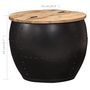 Voir la diapositive 6 : VIDAXL Table basse ronde 53x43 cm Bois de manguier massif