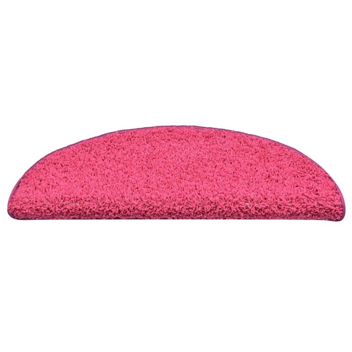 VIDAXL Tapis d'escalier 30 pcs rose 56x17x3 cm