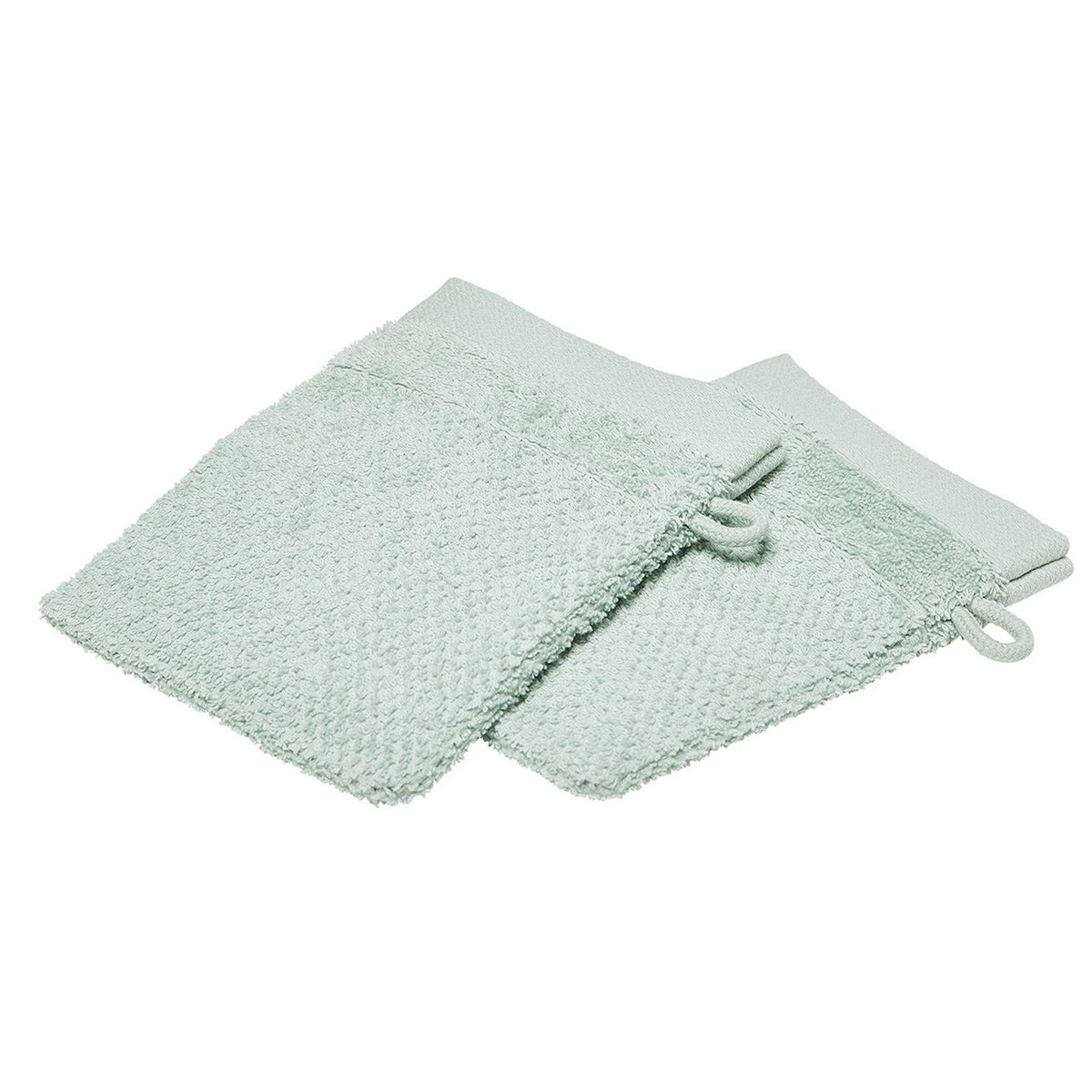 Today Lot de 2 gants de toilette - 100% coton BIO