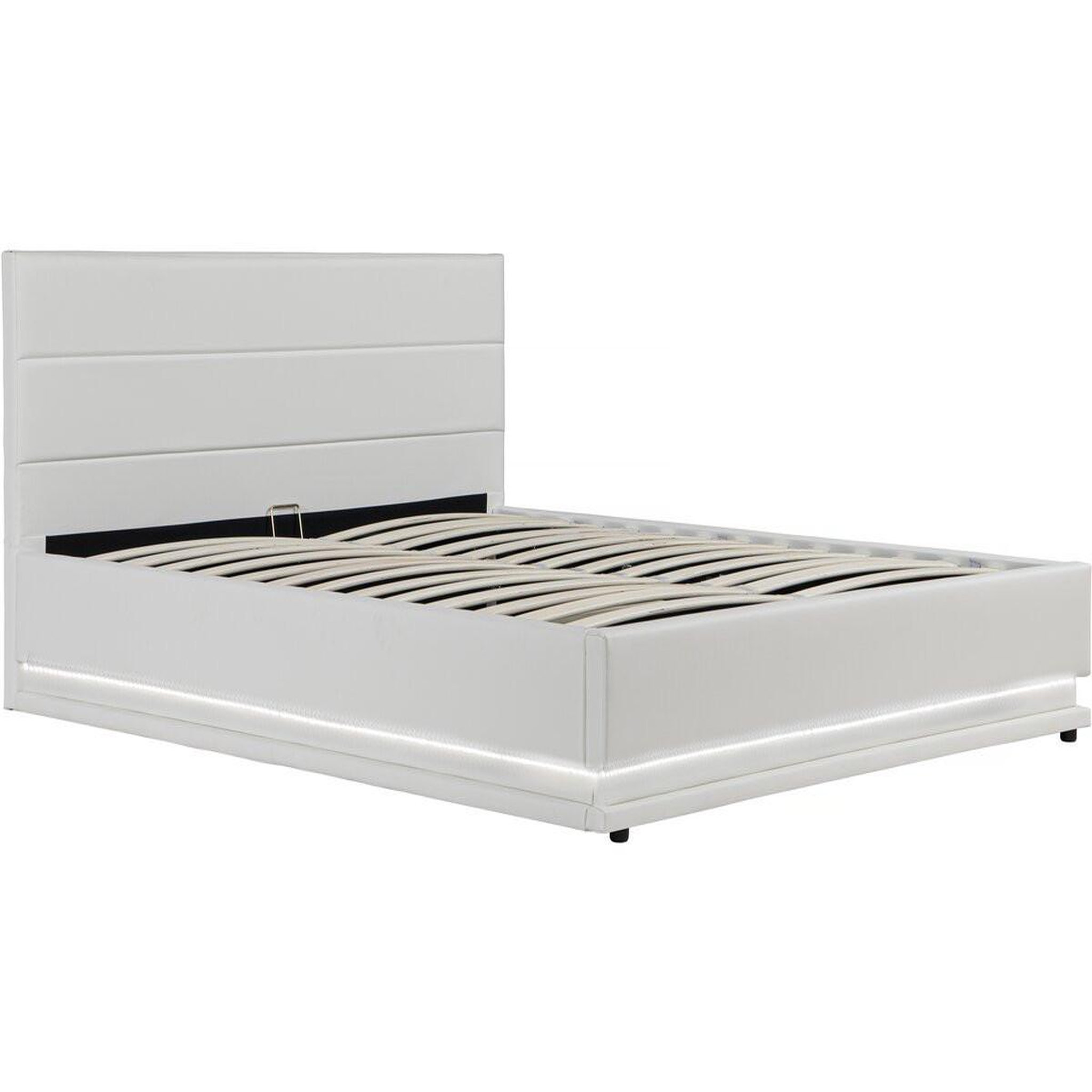 Habitat et Jardin Lit led avec coffre  anastasia  - 160 x 200 cm - blanc