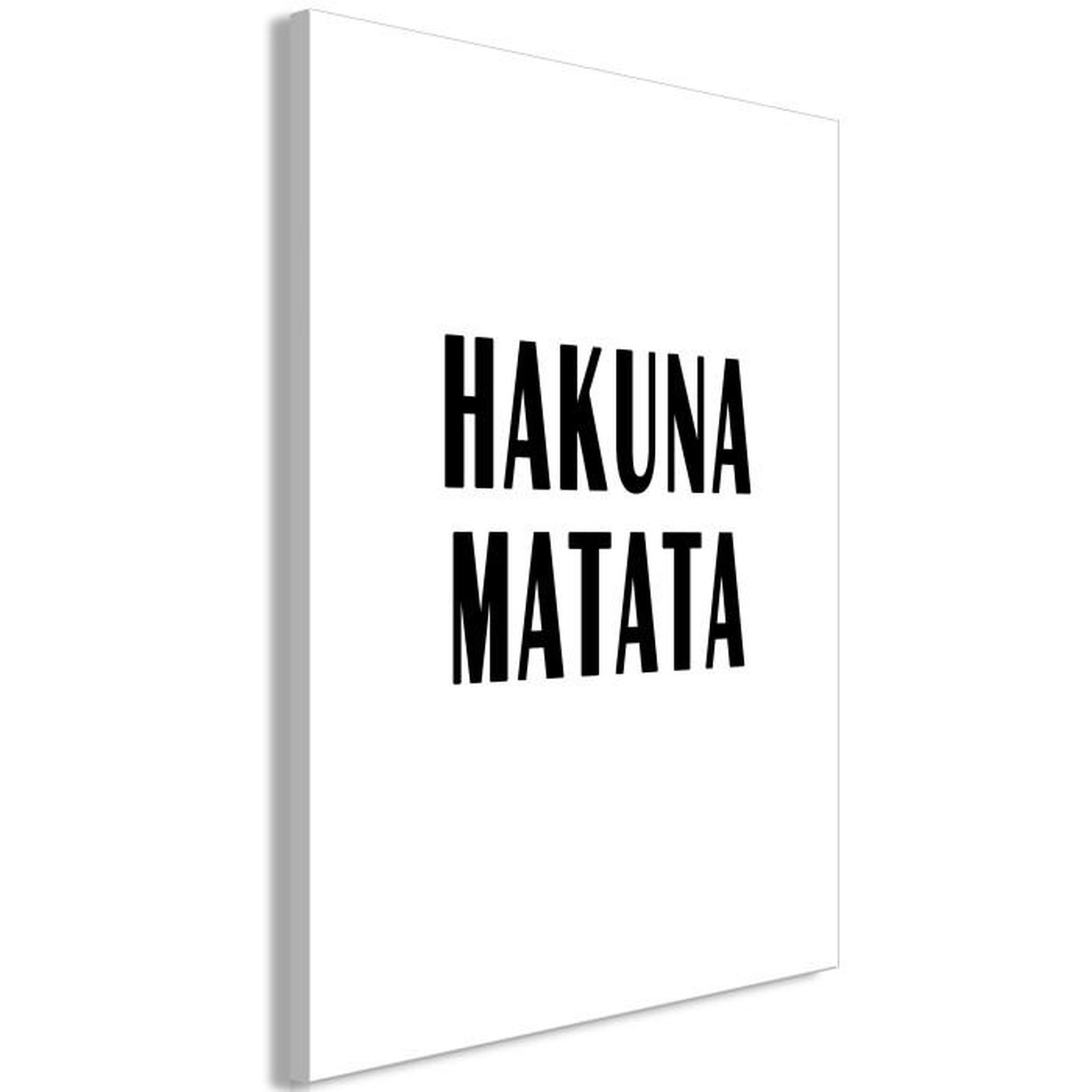 Paris Prix Tableau Imprimé  Hakuna Matata. Coloris disponibles : Multicolore